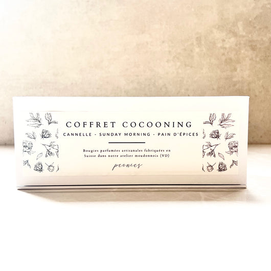 Coffret cadeau bougies 3x60g — Peonies Natural Care