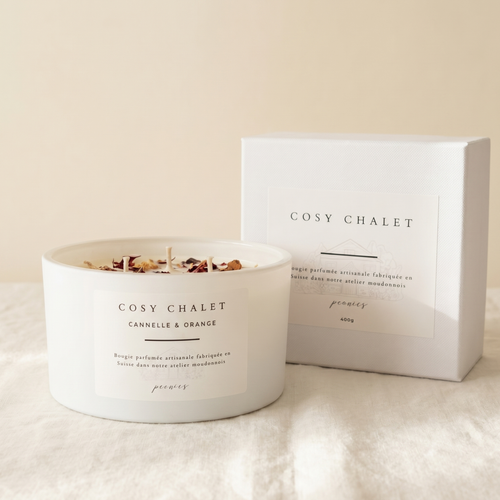 Cosy Chalet - cannelle & orange 400g Blanc