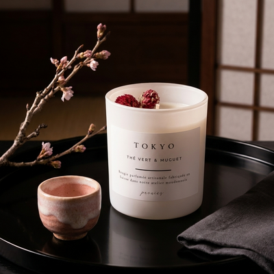 Tokyo - Thé vert & muguet 160g — Peonies Natural Care